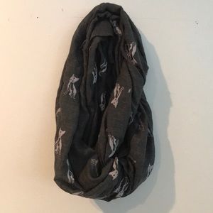 Infiniti Scarf With French bulldog print